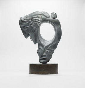 Journey to the Great Woman, by David Ruben Piqtoukun (1995 Brazilian soapstone, Ontario marble, Italian alabaster, African wonderstone)